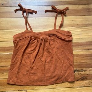Madewell tie tank top. Super cute! Size XS